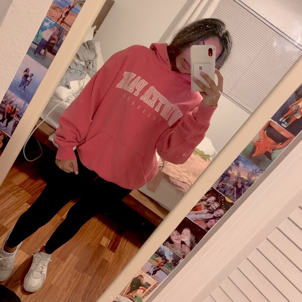 pink winter park hoodie